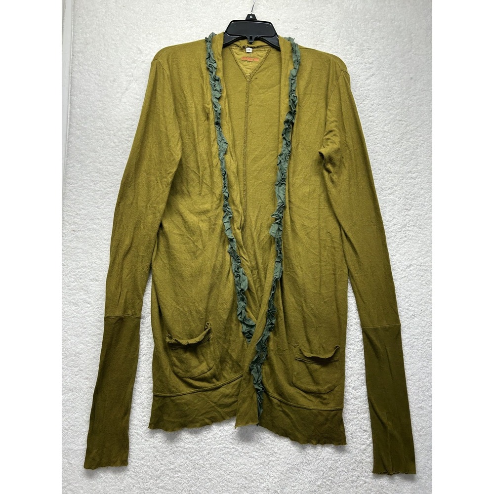 Pete & Greta Womens Size XS Green Johnny Was Long Sleeve Cardigan Top (M1)